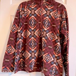 Eddie Bauer XL Aztec Fleece 1/4 Zip